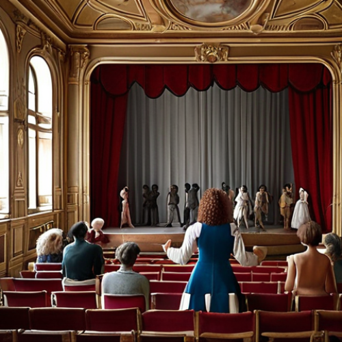 Home 16 The Awakening of French Cinema**
"A dynamic visual representing the transformation of the French film industry. Traditional film reels and classical theater elements are being reshaped or broken apart by rays of light, symbolizing new opportunities and increased diversity. Diverse hands, male and female, of varying skin tones, are actively pushing boundaries, highlighting the shift towards gender parity and minority representation behind the camera. The scene exudes a hopeful and progressive atmosphere, with subtle nods to French architectural styles in the background."
2. **Prompt for