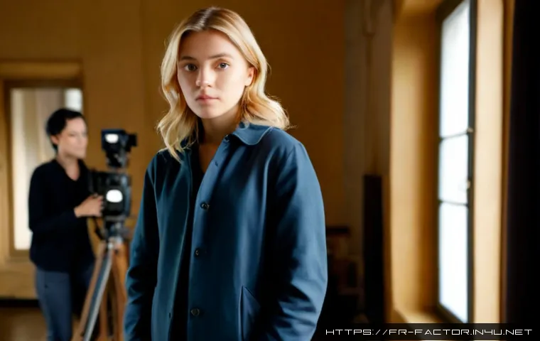 Home 17 Jennifer Lawrence와 헝거 게임 오디션 비화 - Photorealistic cinematic scene of a talented young blonde actress in a modest Paris casting studio, ...